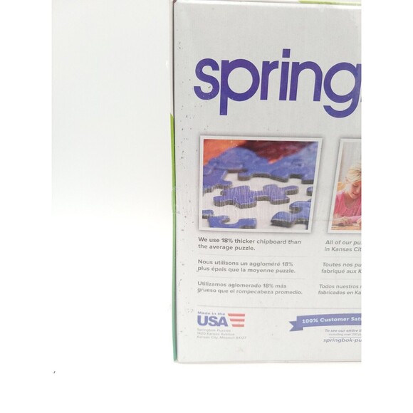 Succulent Garden 1000 Piece Jigsaw Puzzle 24x30 Springbok Colorful Flower Plant - Picture 3 of 5